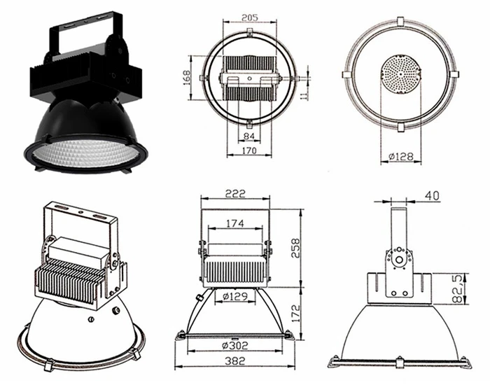 Waterproof LED High Bay Light factory Waterproof LED High Bay Light factory