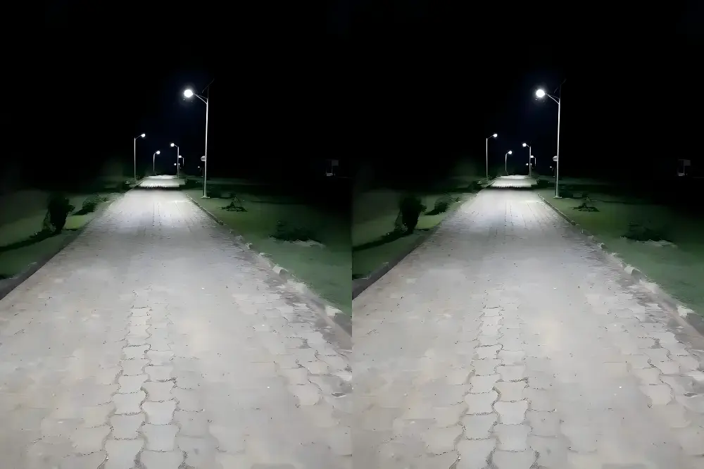 60W Solar Street Lights Proġett Għal Toroq Rurali fin-Niġerja